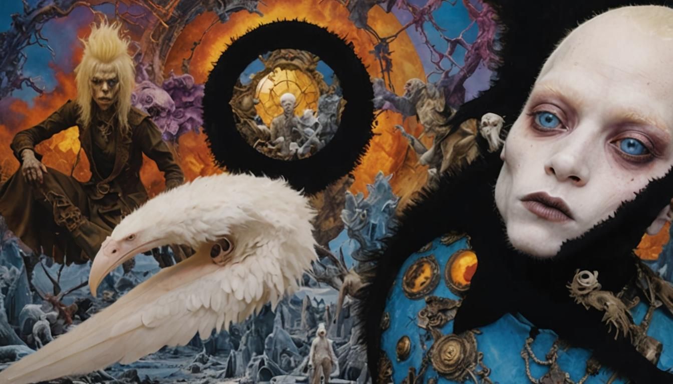 Albino Punk Prophets in Post-Apocalyptic Collage