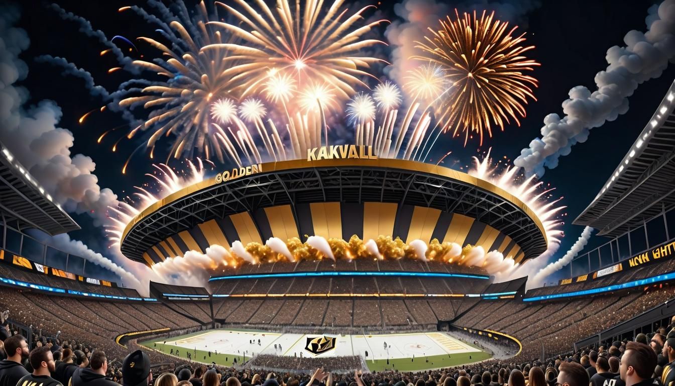 Vegas Golden Knights New Year Fireworks Celebration