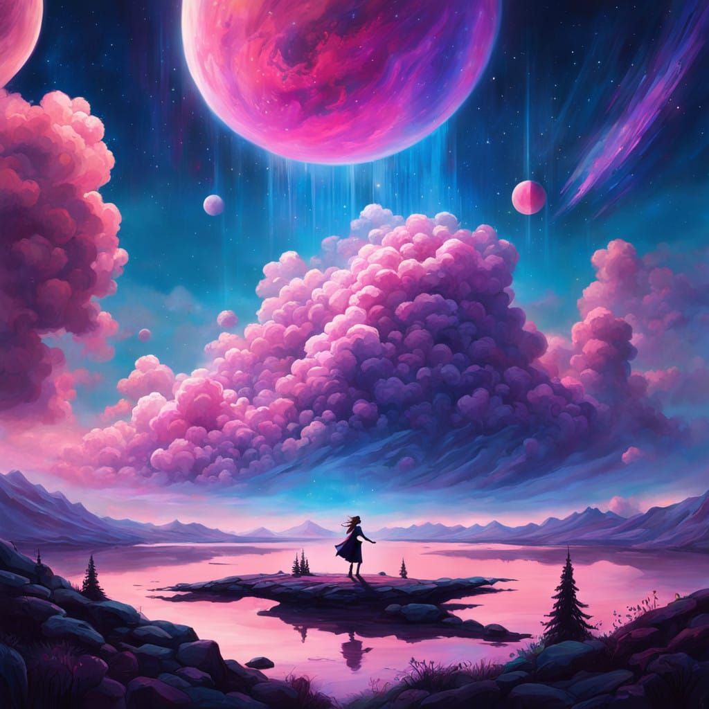 Cosmic Dance of Iridescent Gas and Dust