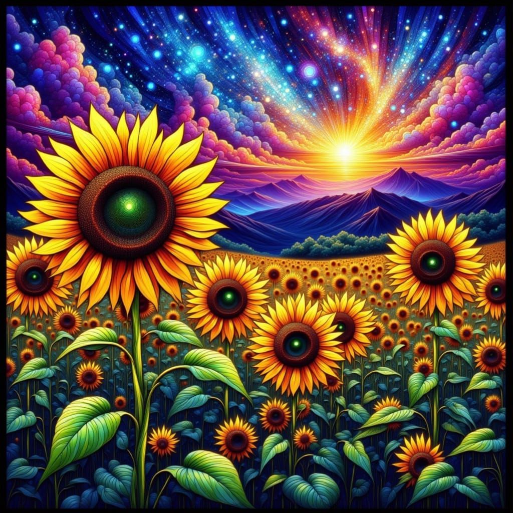 Cosmic Sunflowers