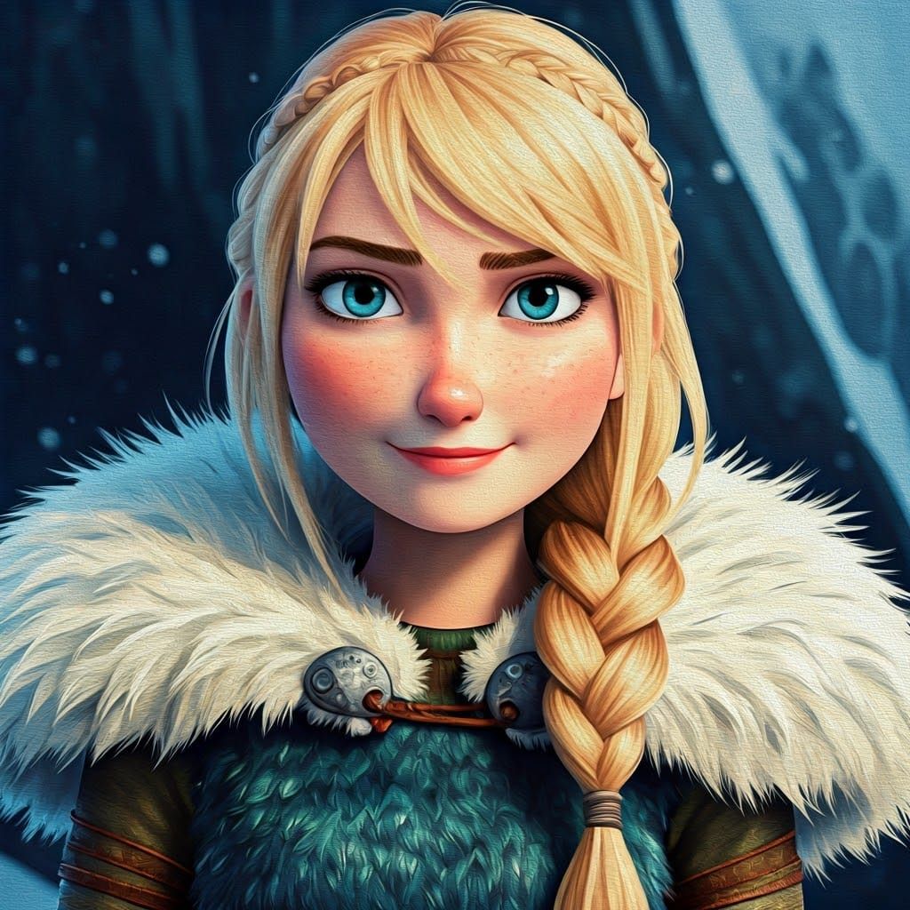 Astrid Portrait in Epic Impressionist Style