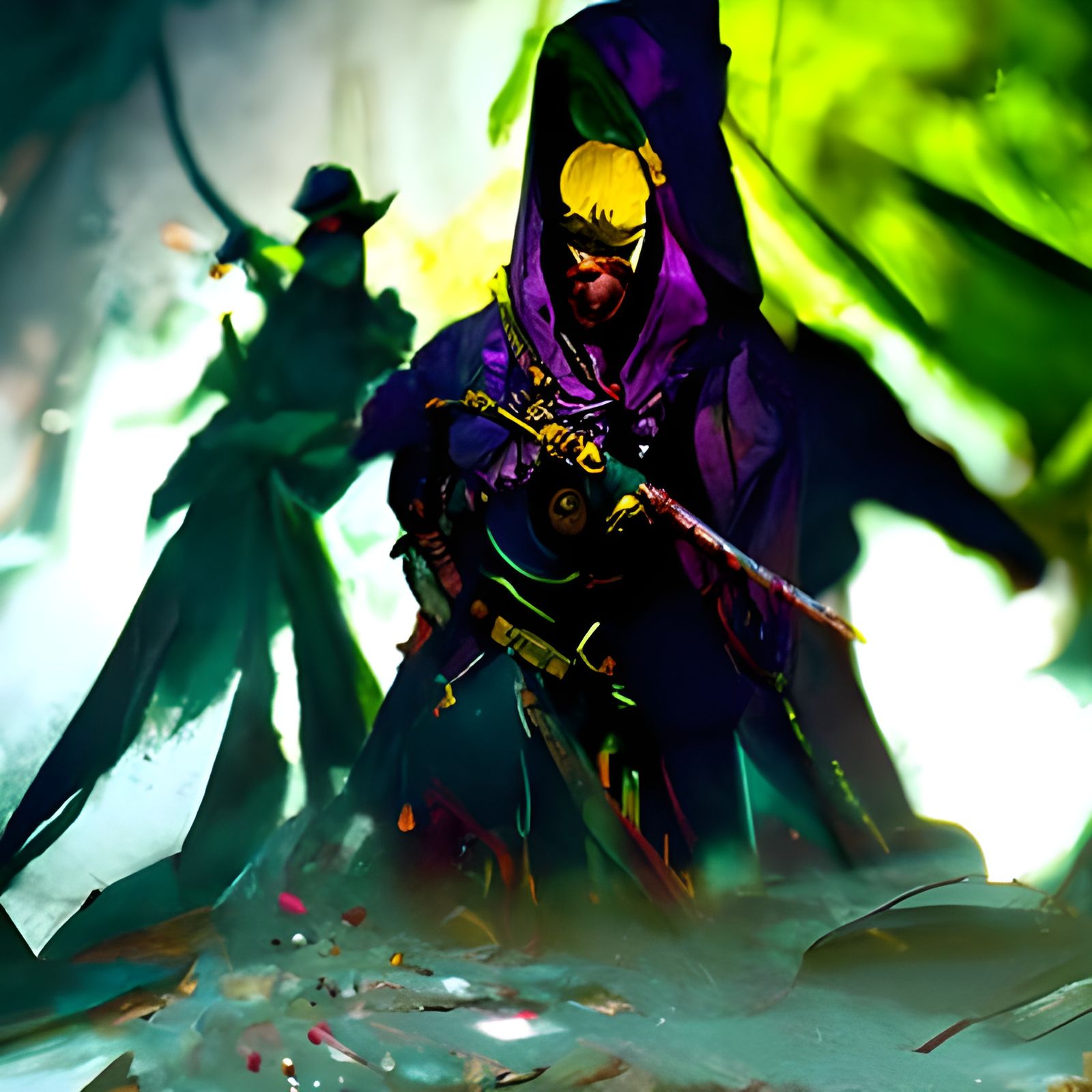 Dark Fantasy Master Assaults Servant, Detailed Concept Art