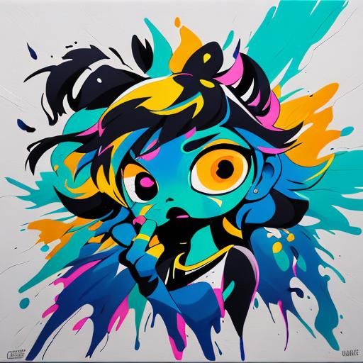 Dynamic Logo Design for Women's Group in Graffiti Style