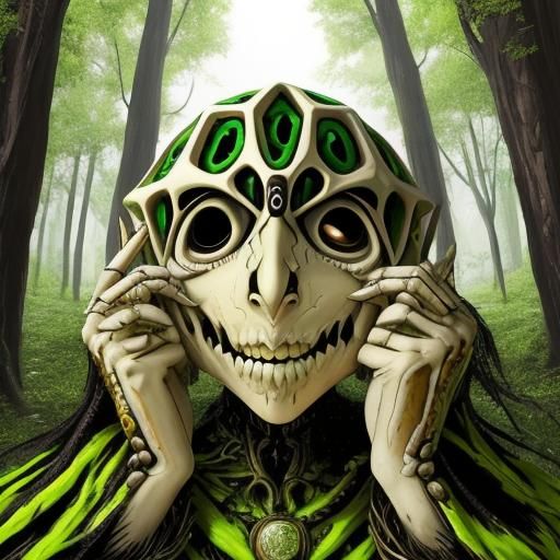 Ghost in Deep Thought: Surreal Psychedelic Art