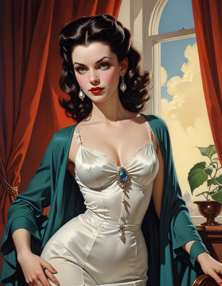 Classic Pin-Up Portrait of Drusilla