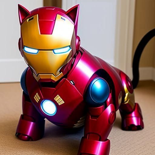 13 Days of Halloween Countdown - Caturday Costumes (Iron Cat variant)