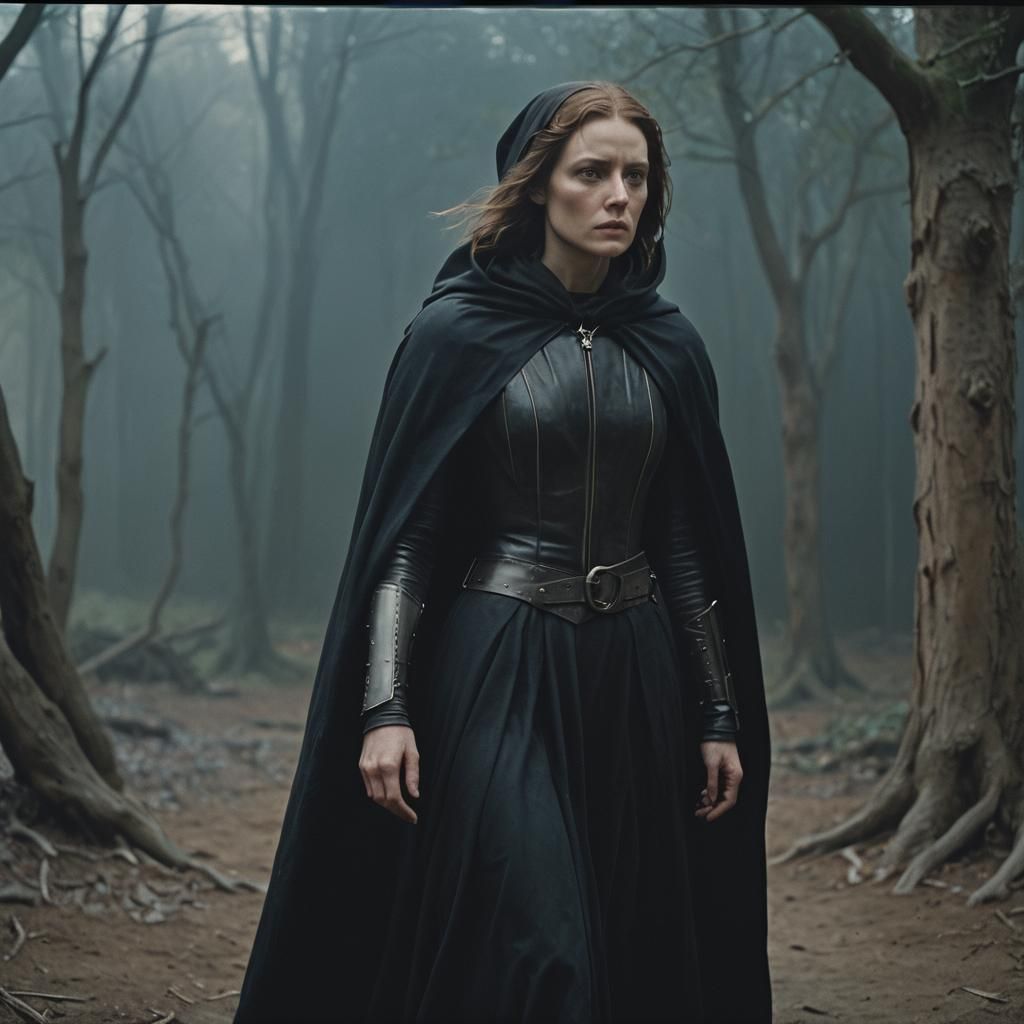 Eerie Shadows Dance on Dark Heroine