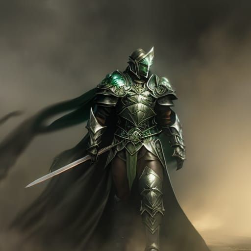Emerald Knight Portrait in Unreal Engine 5
