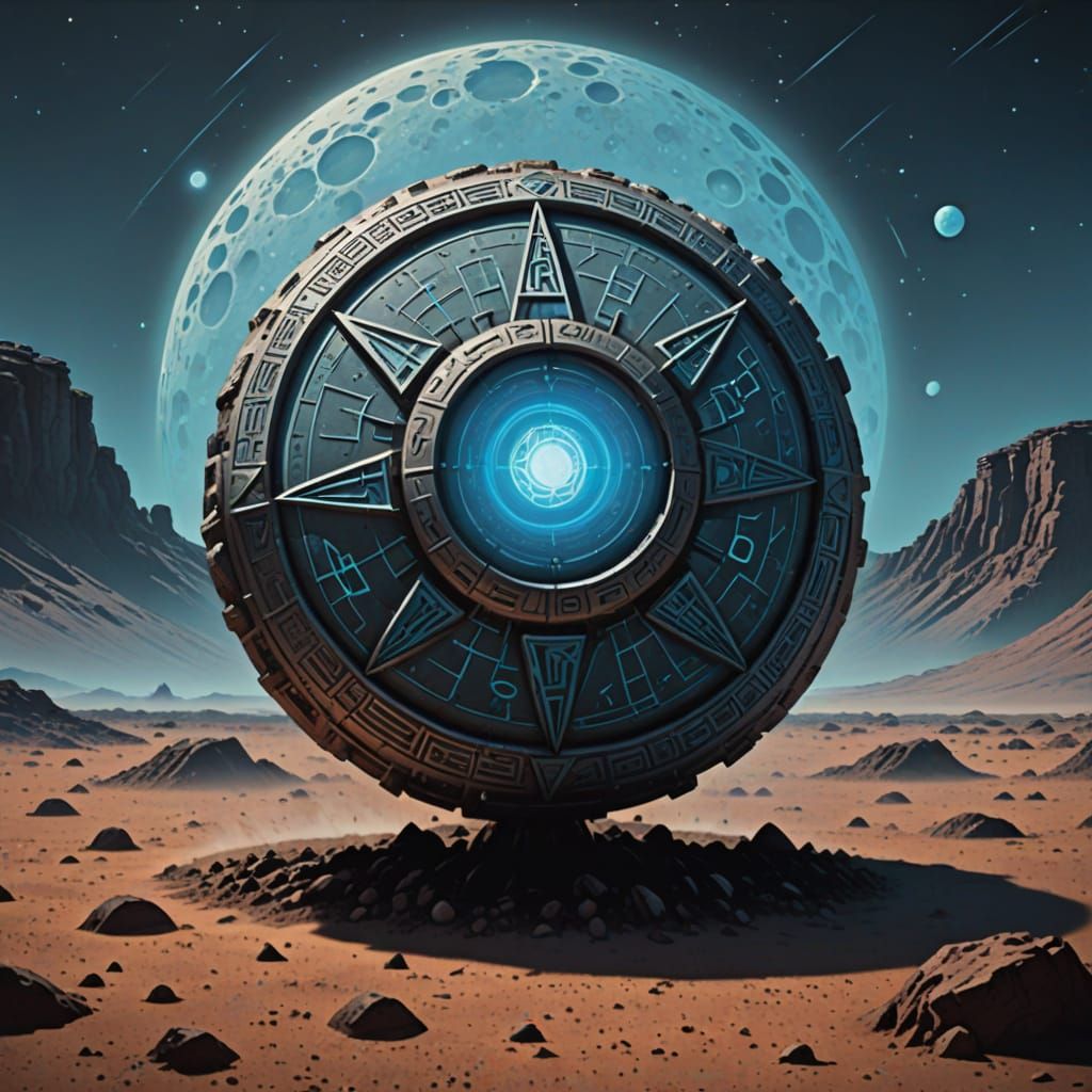 Mysterious Alien Artifact on Desolate Moon
