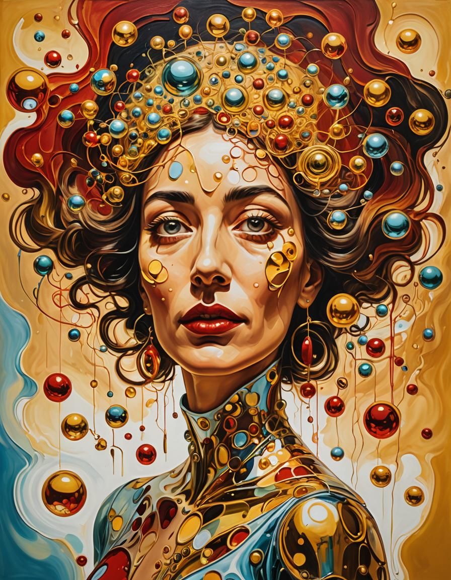 Isidora of Sevilla: Surreal Portrait in Oil