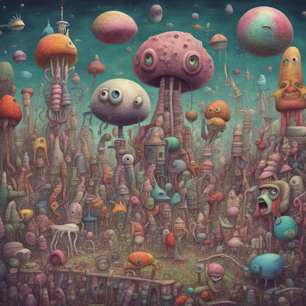 AI Generated Image of a Weird World