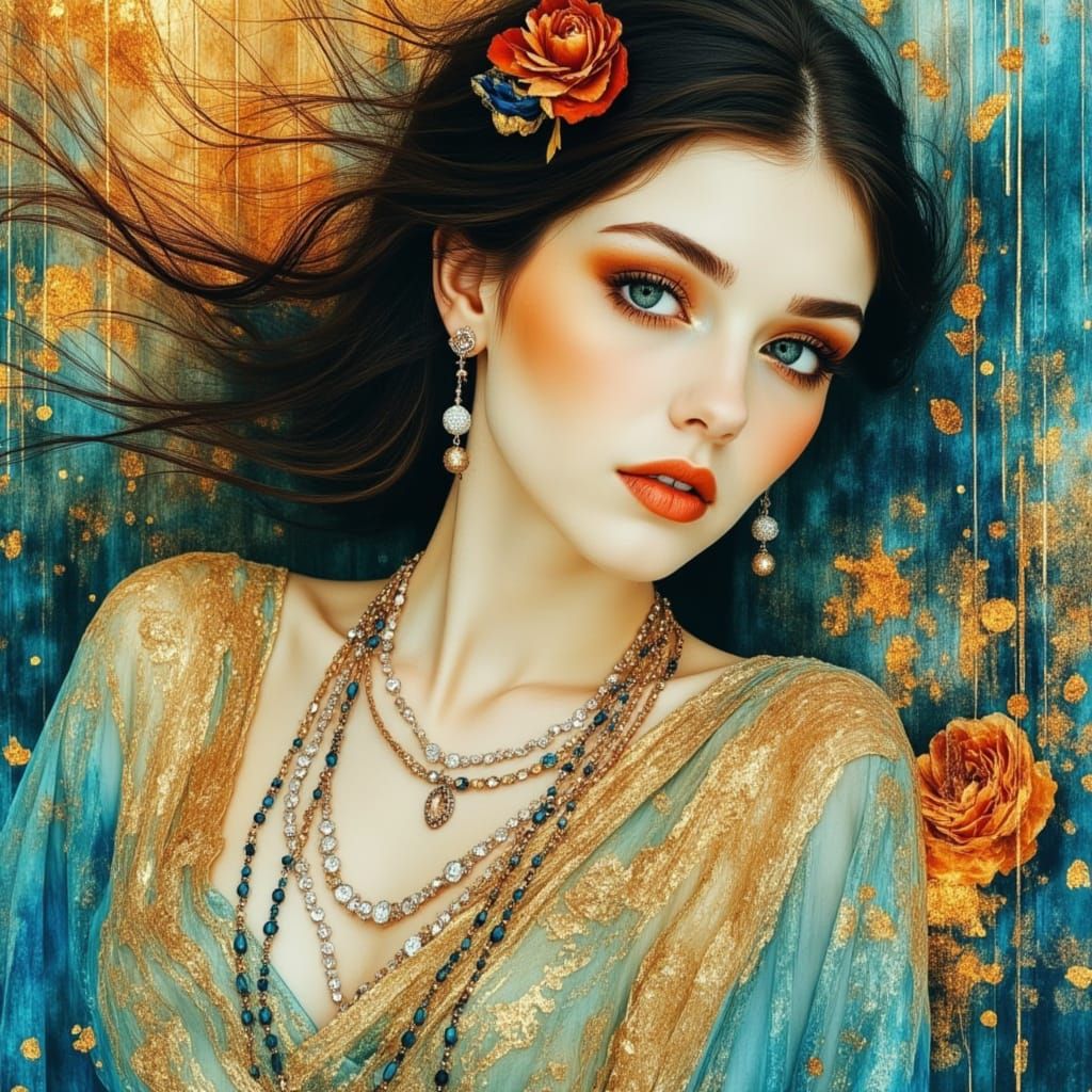 <lora:DreamweaverFlux:1.0> ethereal textured watercolor port...