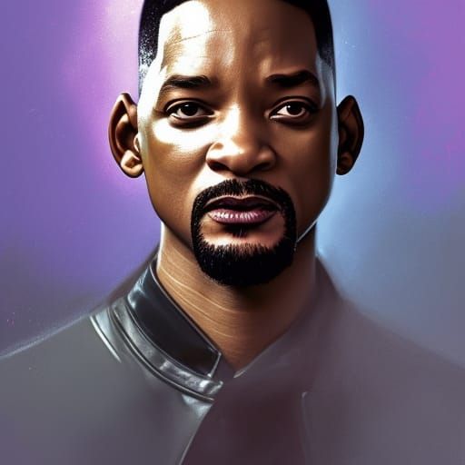 Will Smith as Fresh Prince: Hyperdetailed Portrait