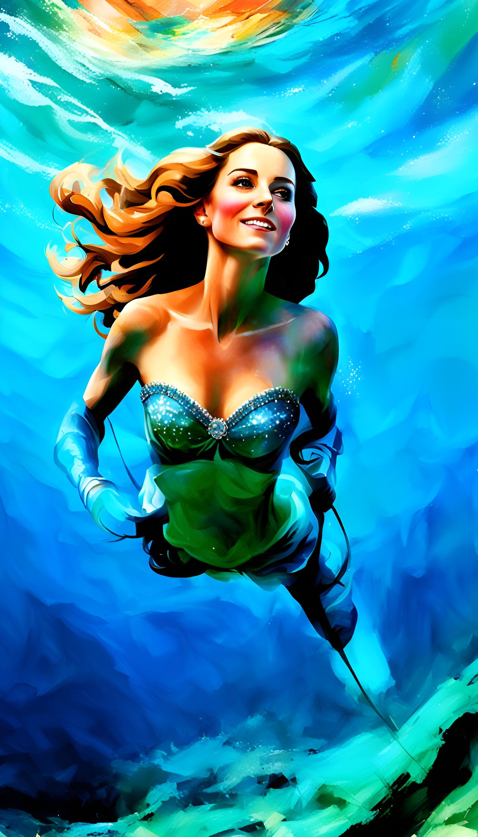 Princess Catherine as a Mermaid