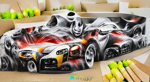 Futuristic 8K 3D Sports Car Racing