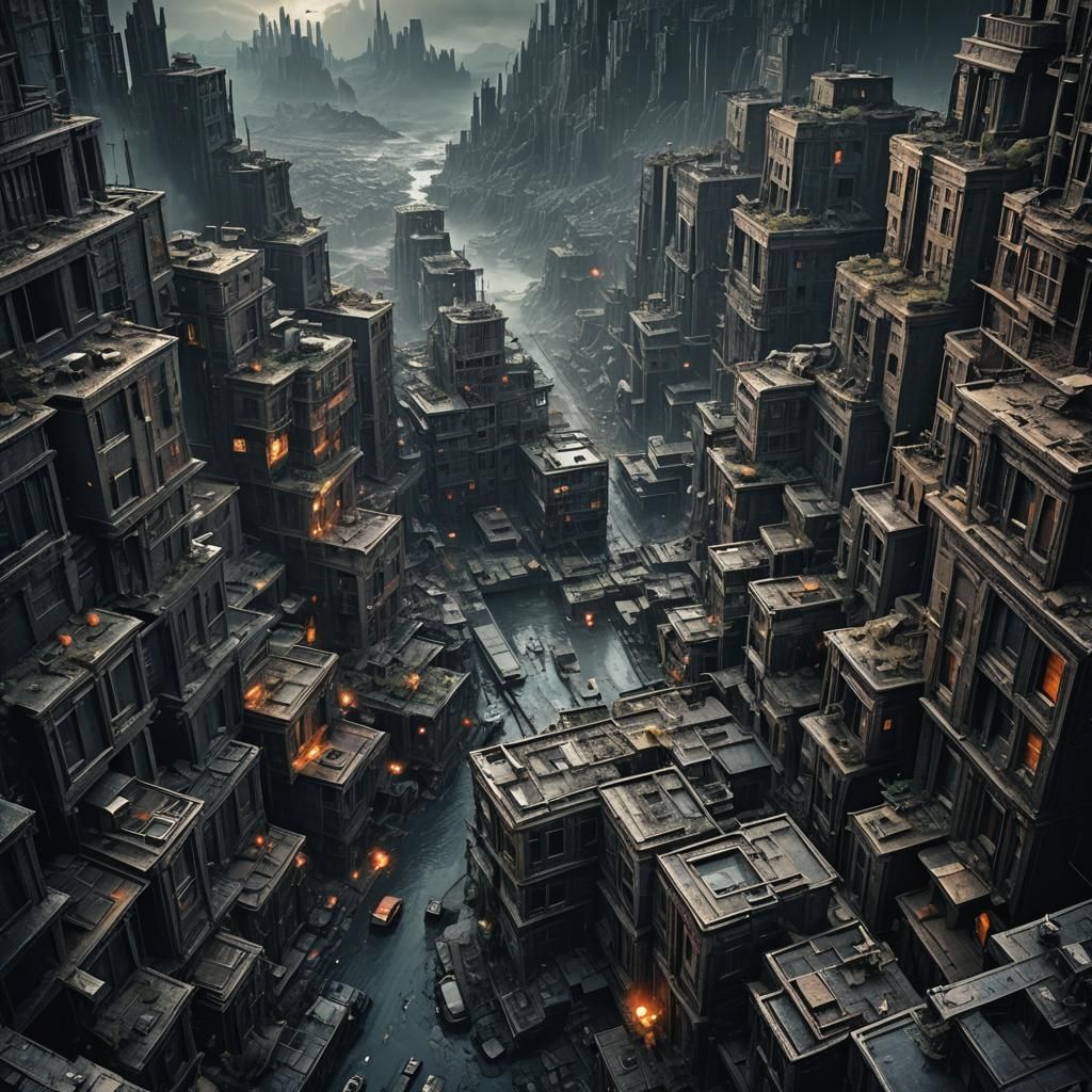 Dystopian World: Surreal and Dark Digital Painting