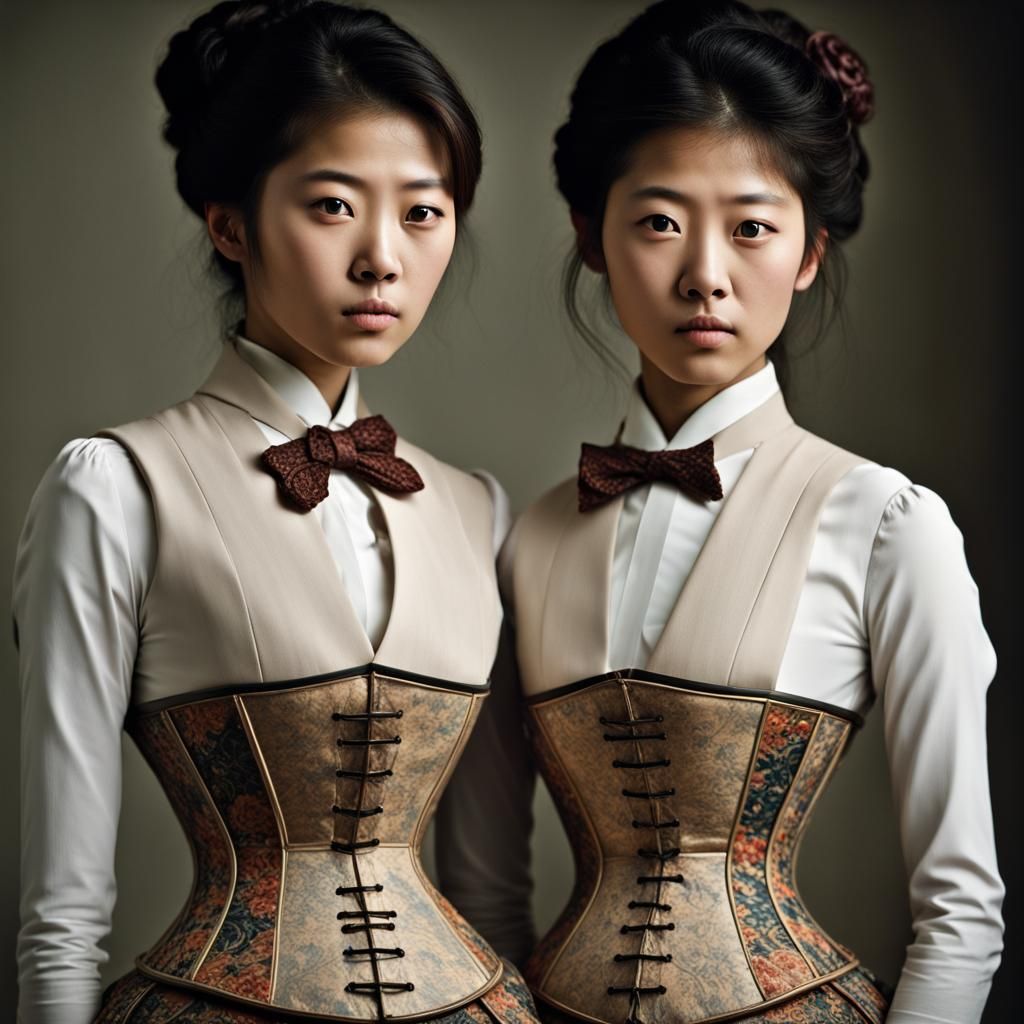 Sisters in Bustles: Professional Portrait Photography