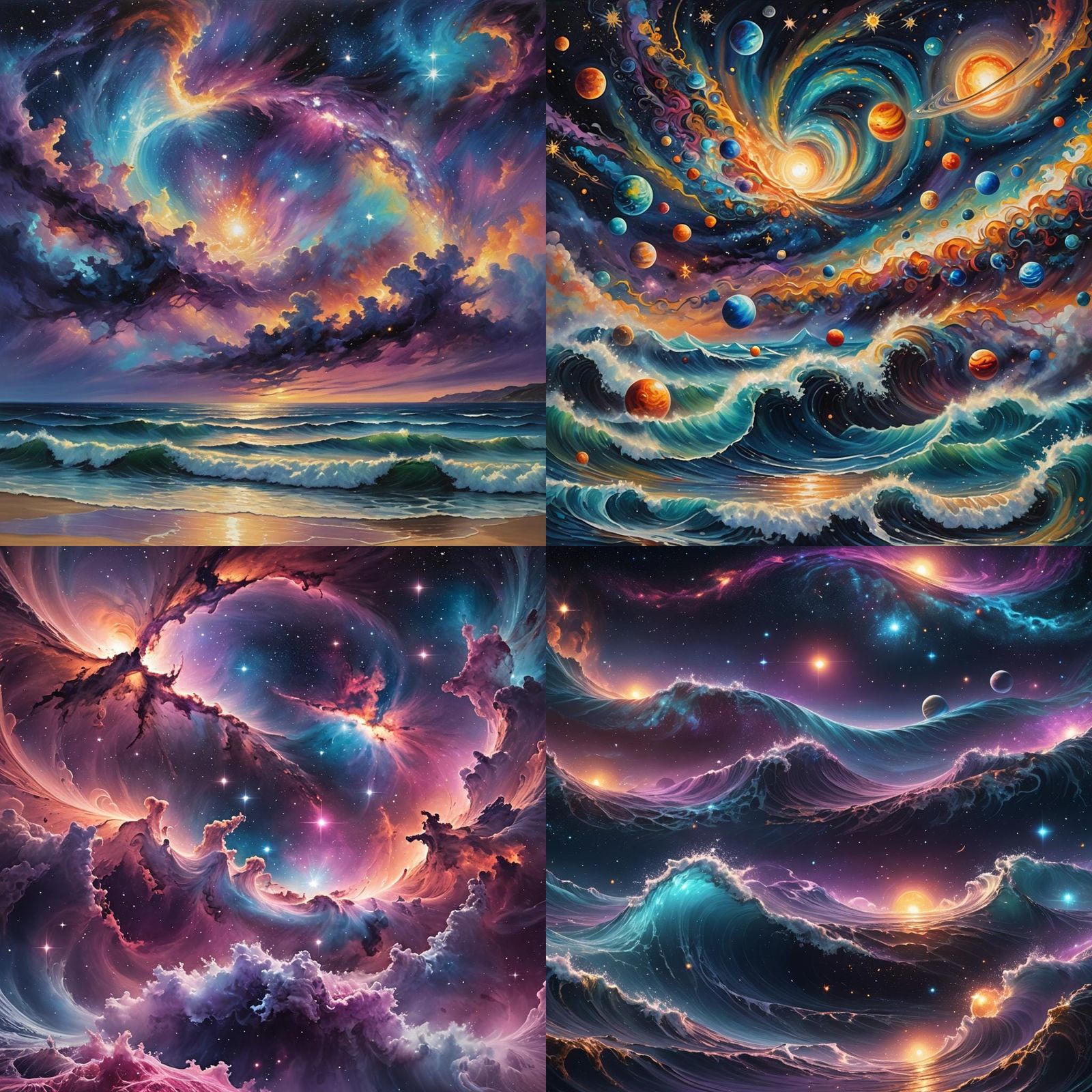 Ocean Waves Made of Stars and Planets