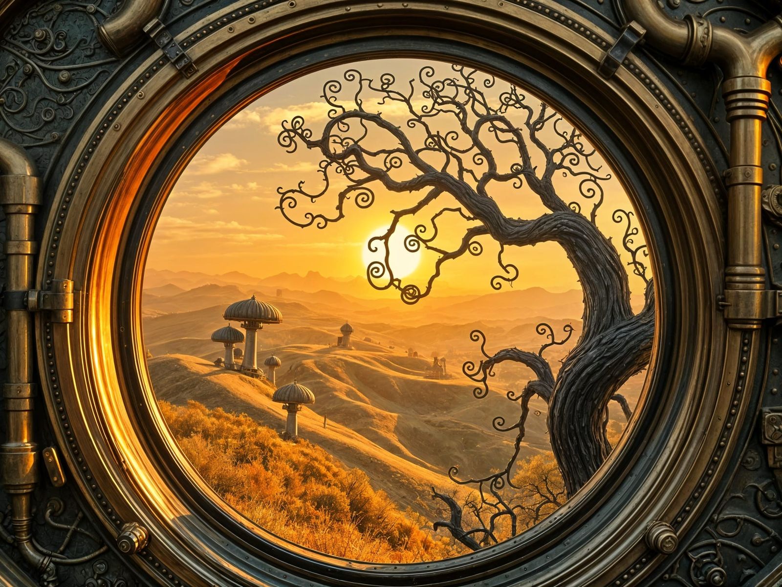 Steampunk Airship Reveals Fantastical Wonderland Realm