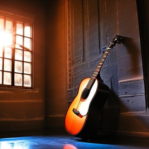Hyperrealistic Guitar Showcase in High Definition