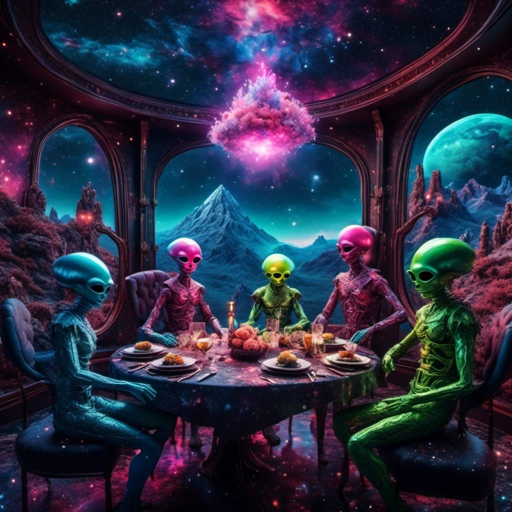 Alien Rock Band Plays Saturn Nightclub