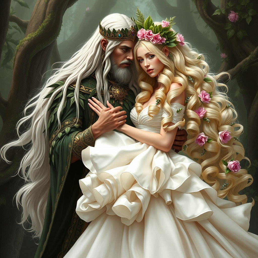 Forest God Captures Human Bride in Fantasy Wedding