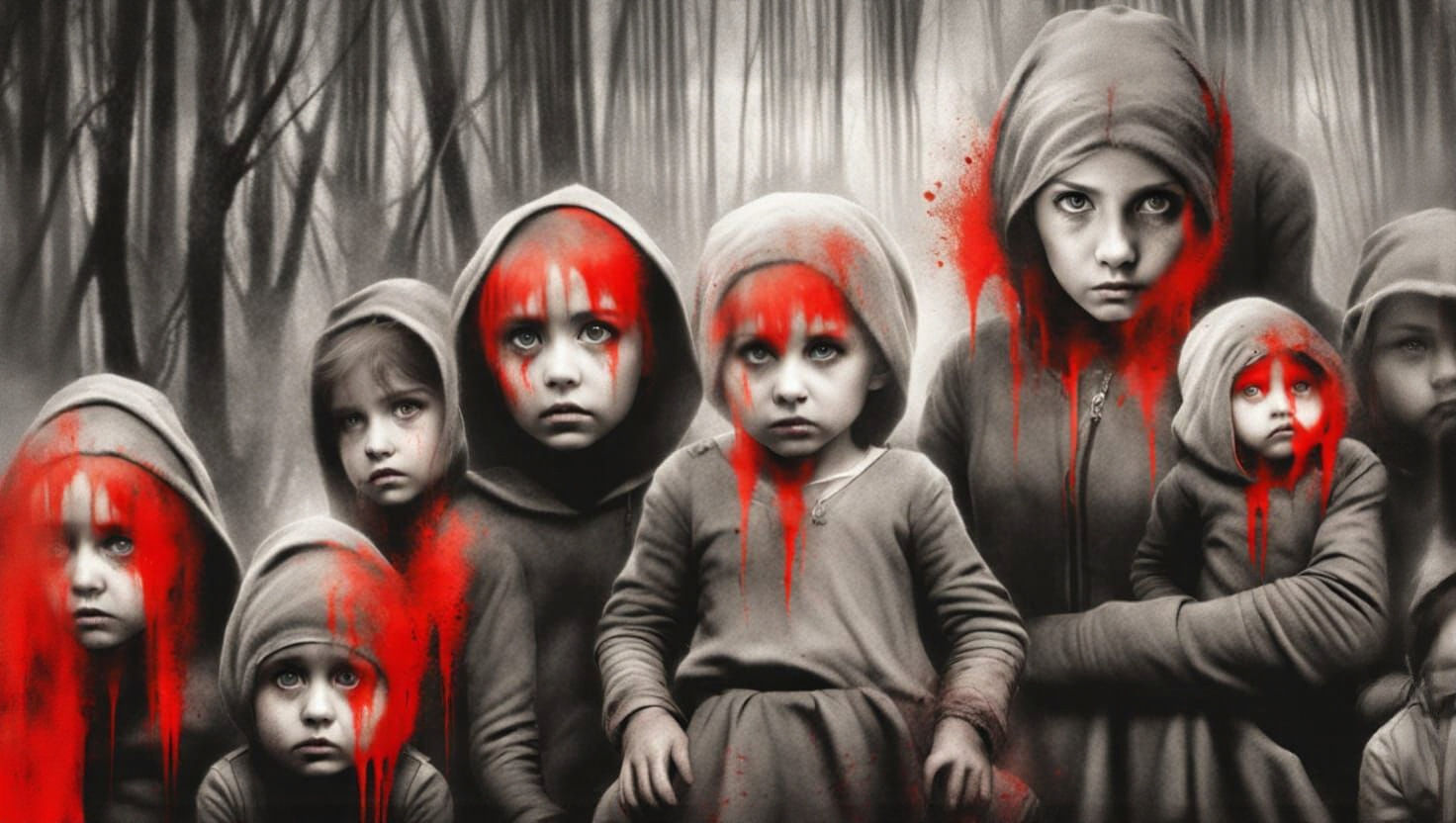 Horror Forest with Bloodthirsty Creatures