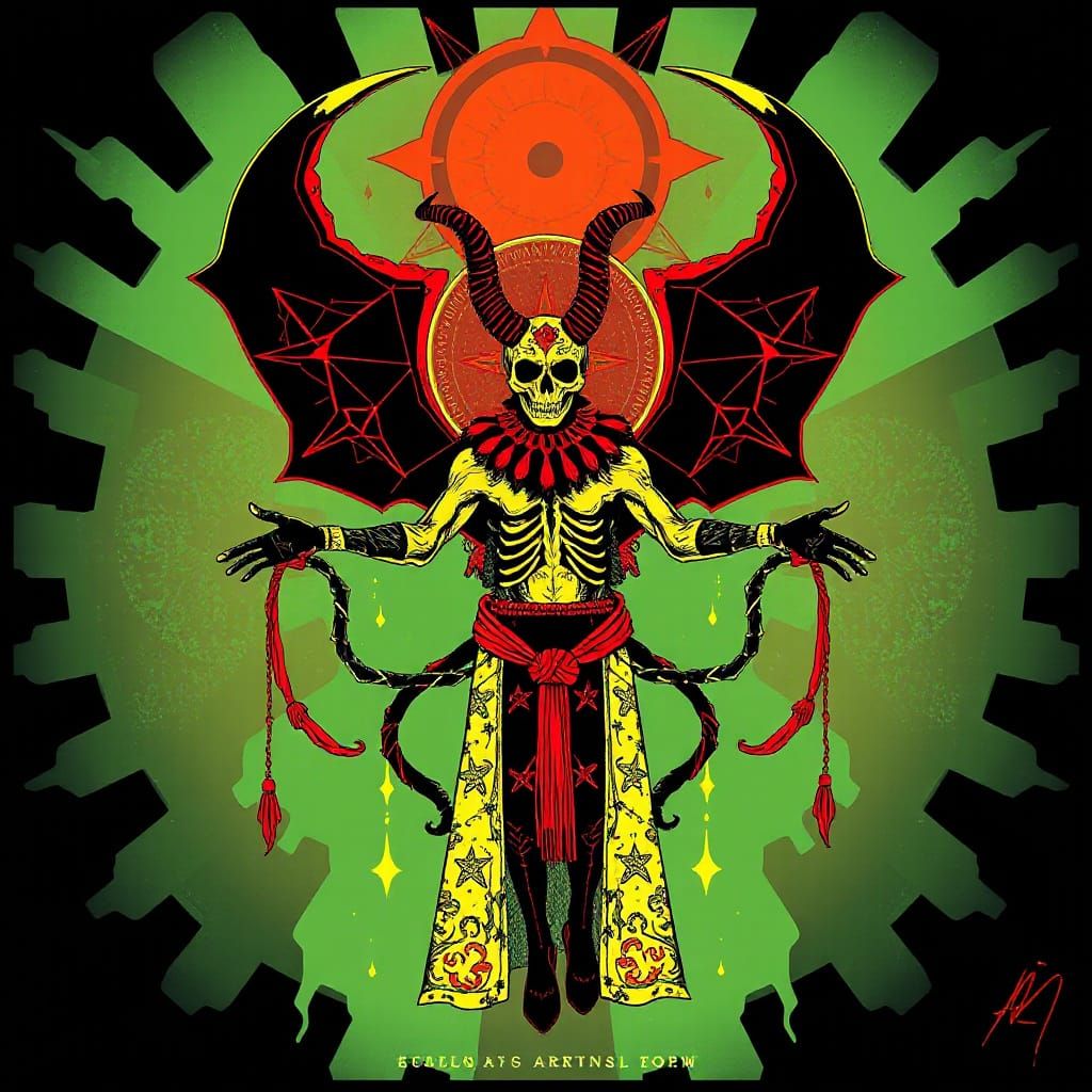 Satanic Carnival: A Pop Art Digital Print