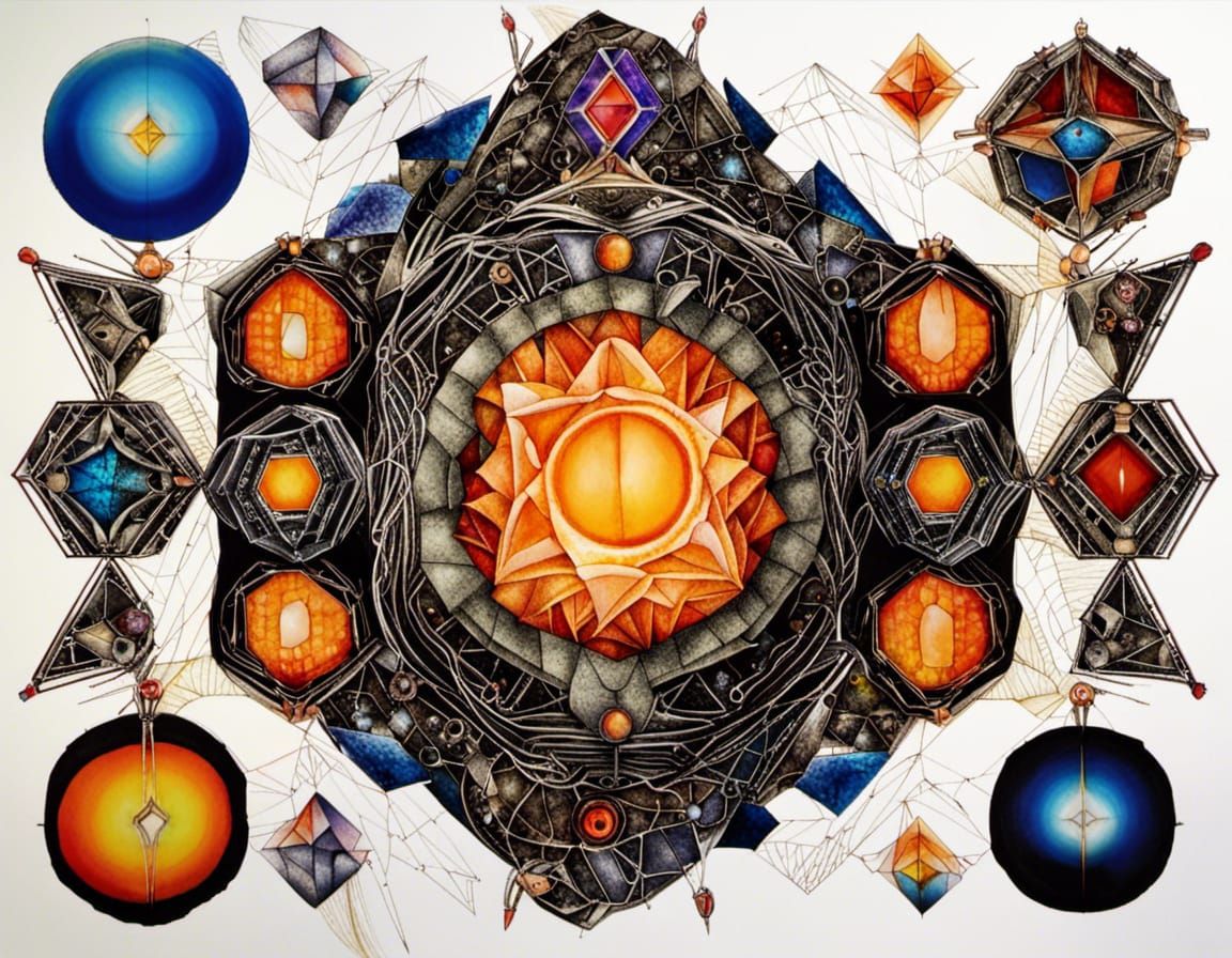 Lionsgate Portal with Fractal and Quantum Zentangle Elements