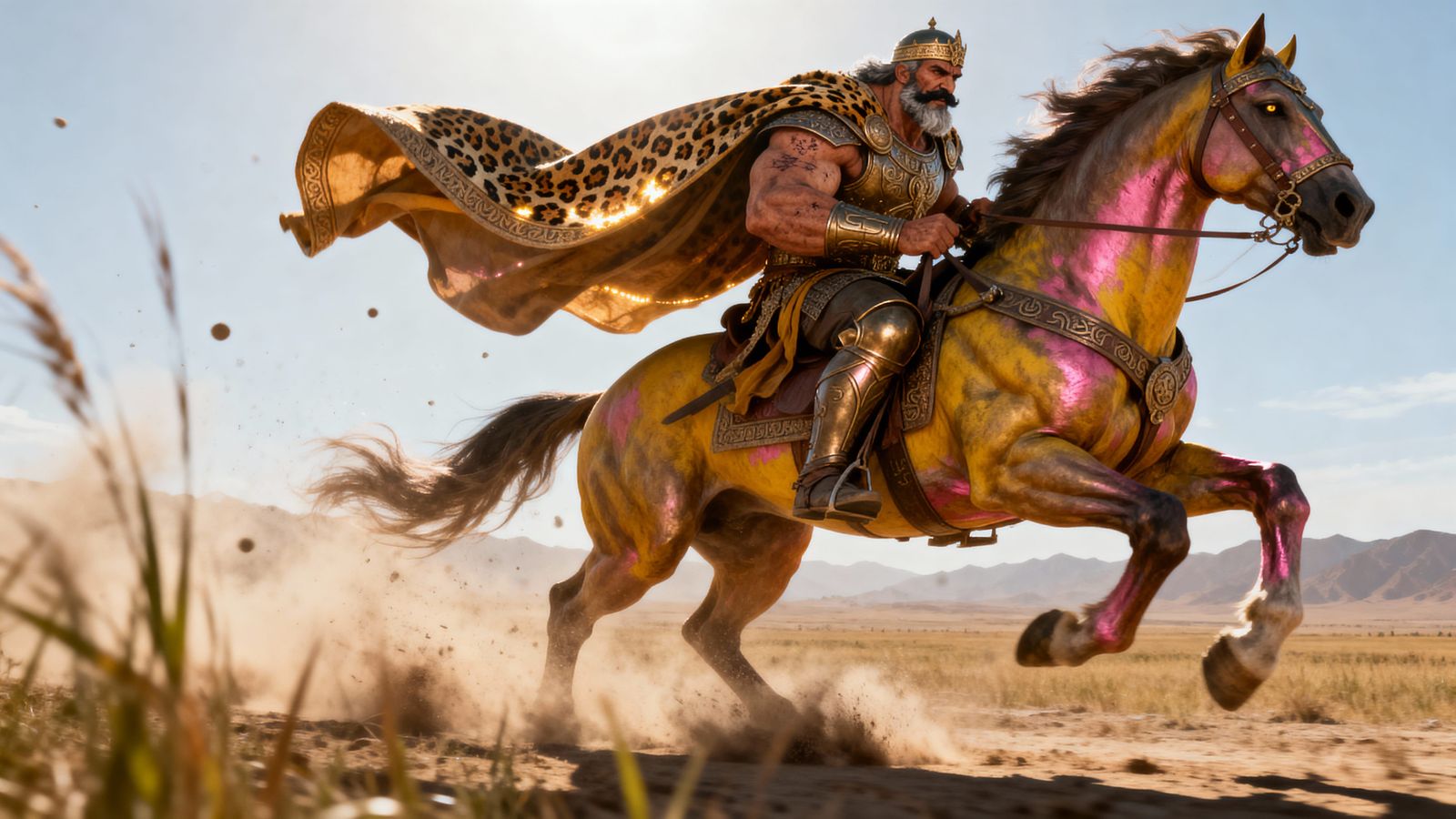 Rostam and Rakhsh Gallop Across Zabulistan Plains in Epic St...