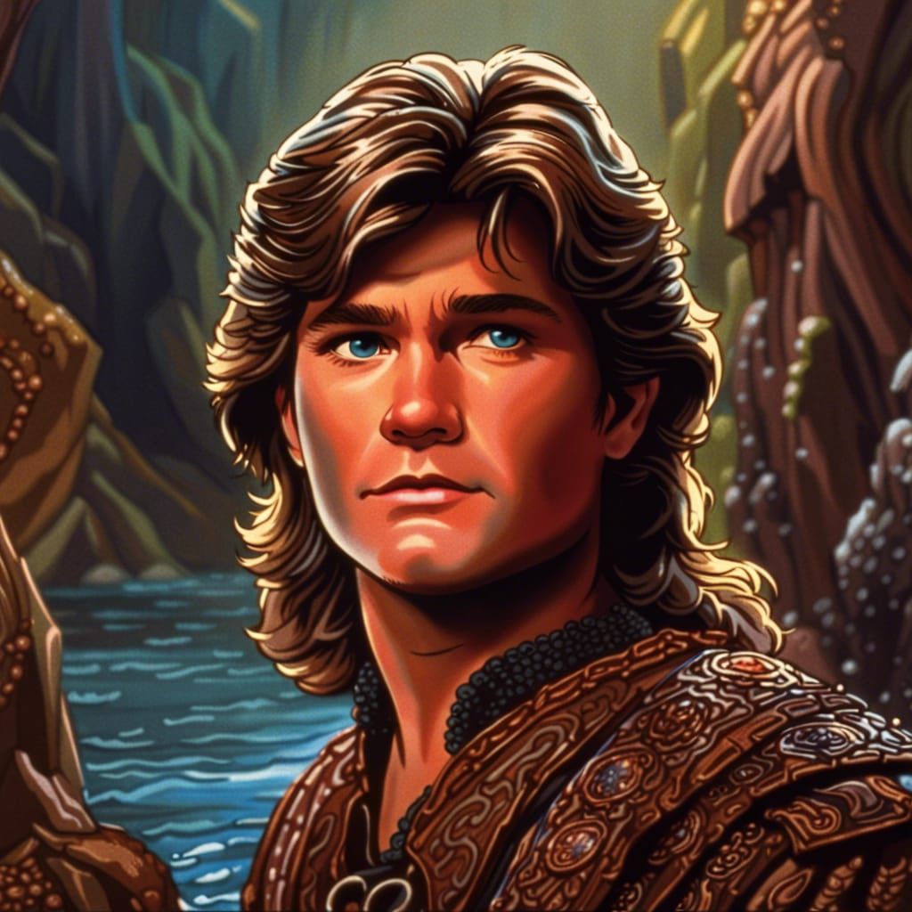 Great Old One Warlock: Young Kurt Russell Portrait