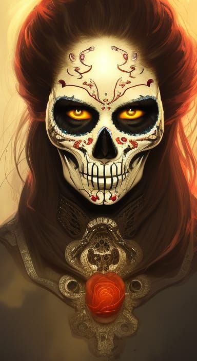 Day of the Dead Ghost Rider Portrait in Unreal Engine