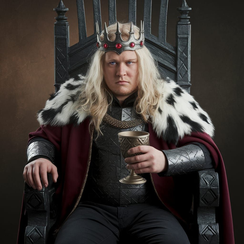 Aegon the Unassuming King in Regal Repose