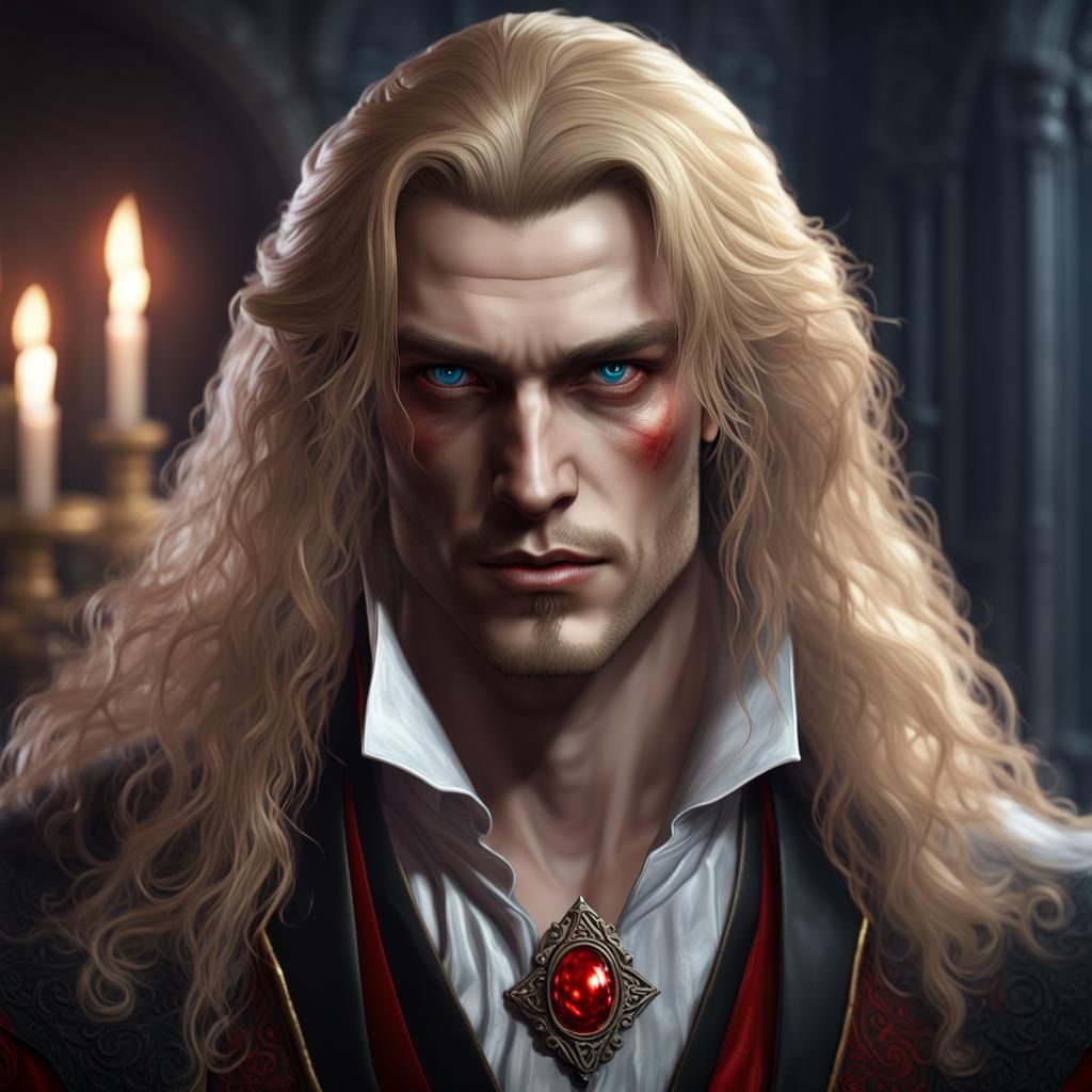 Vampire Portrait in Dark Fantasy Style
