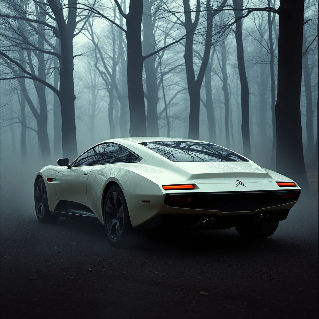 Citroën Concept Car in Mystic Forest, Film Noir