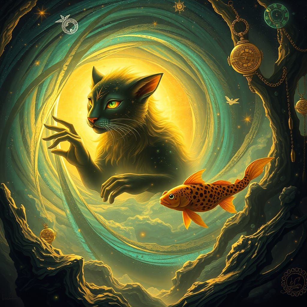 Celestial Star Grazer in a Shimmering Realm