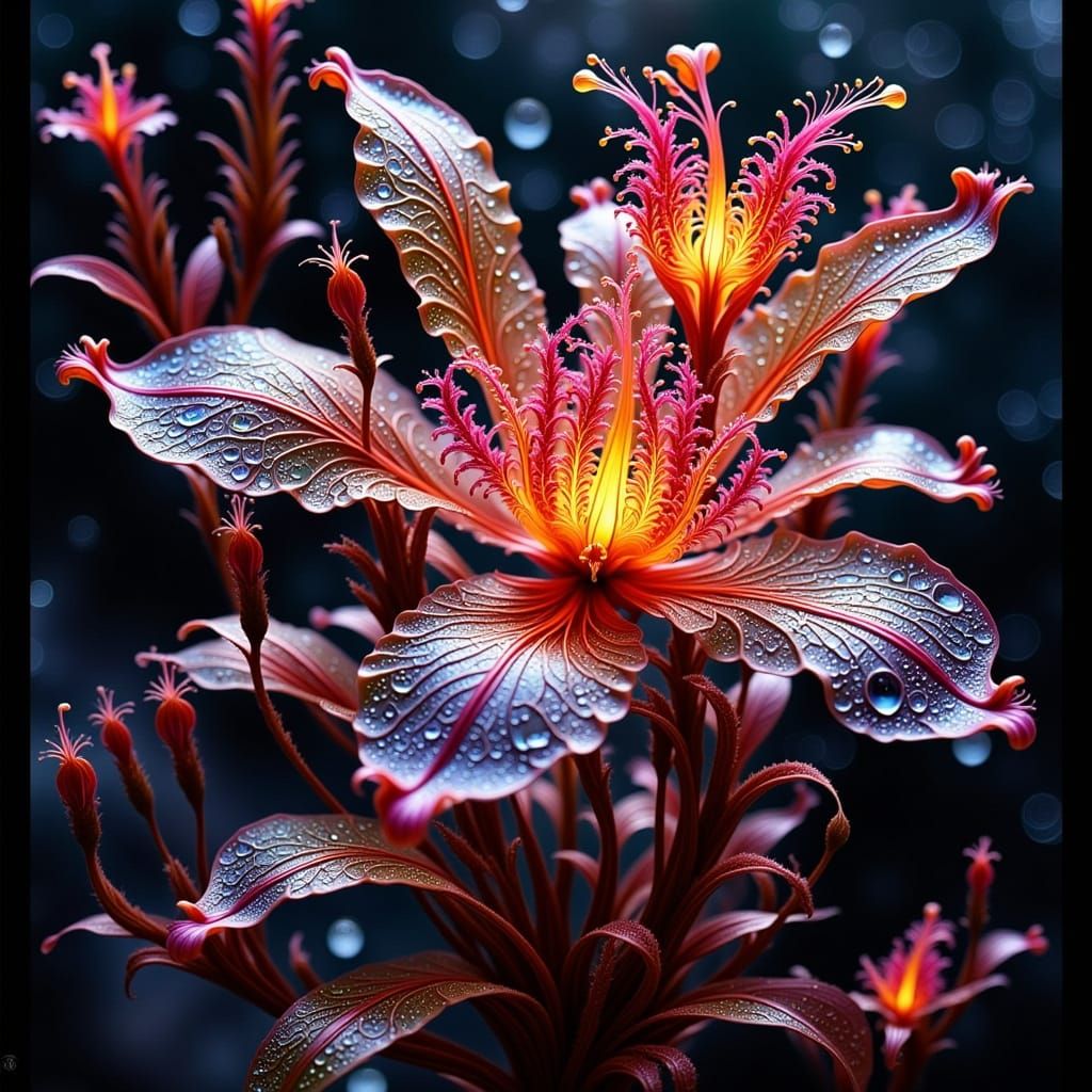 Ethereal Goddess in a Celestial Bloom