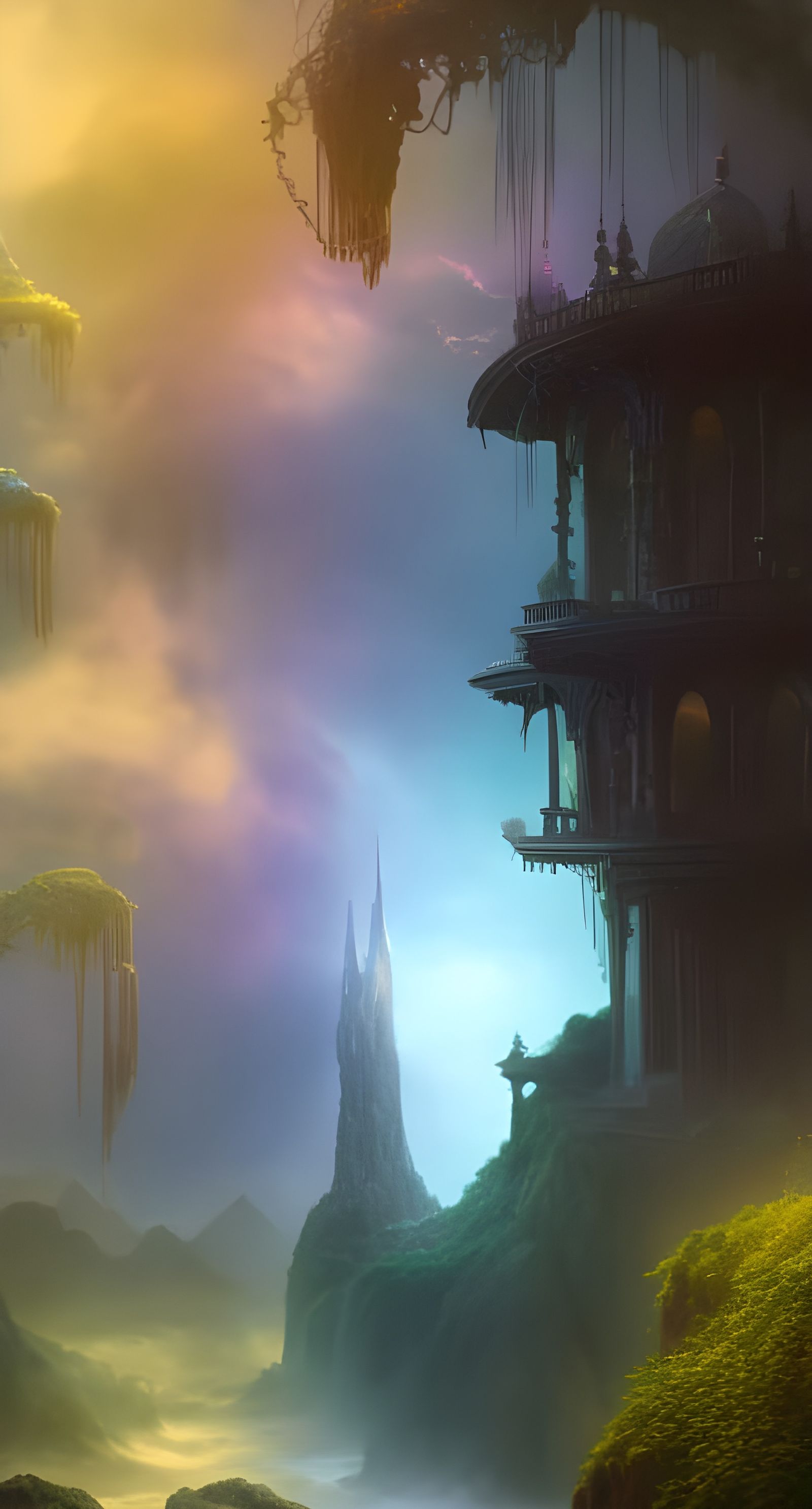 Druid's Temple by Moonlight