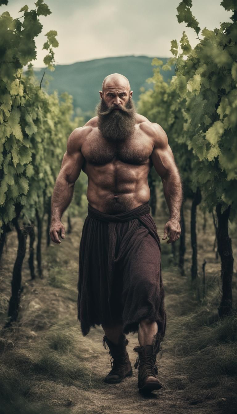 Slavic Dionysus in a Cinematic Film Still