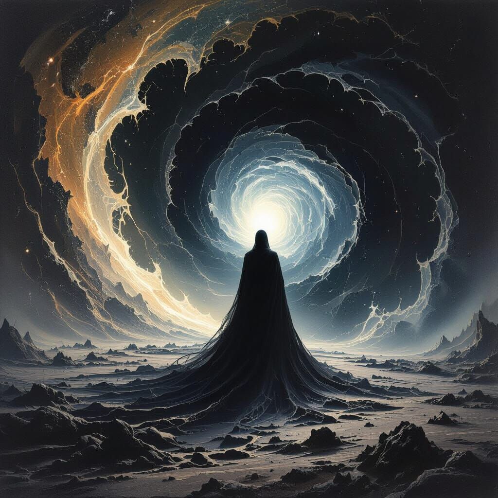 Cosmic Horror Art of Null Erasing Reality