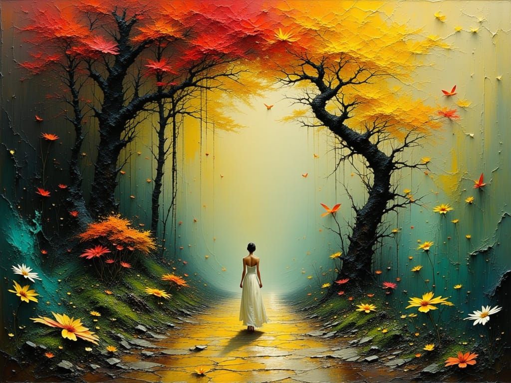 Surreal TORI Gate Portrait in Hyperrealistic Style