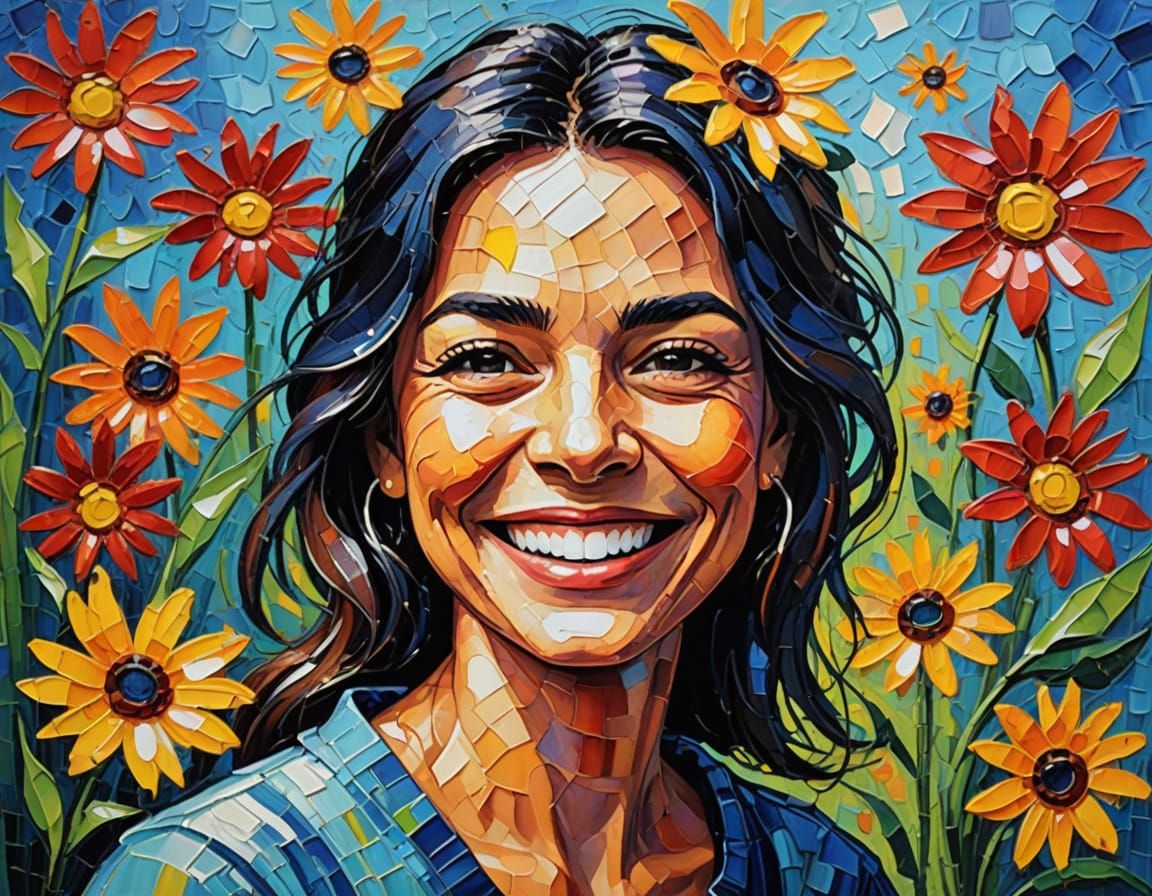 A Heartfelt Neo-Impressionist Smile