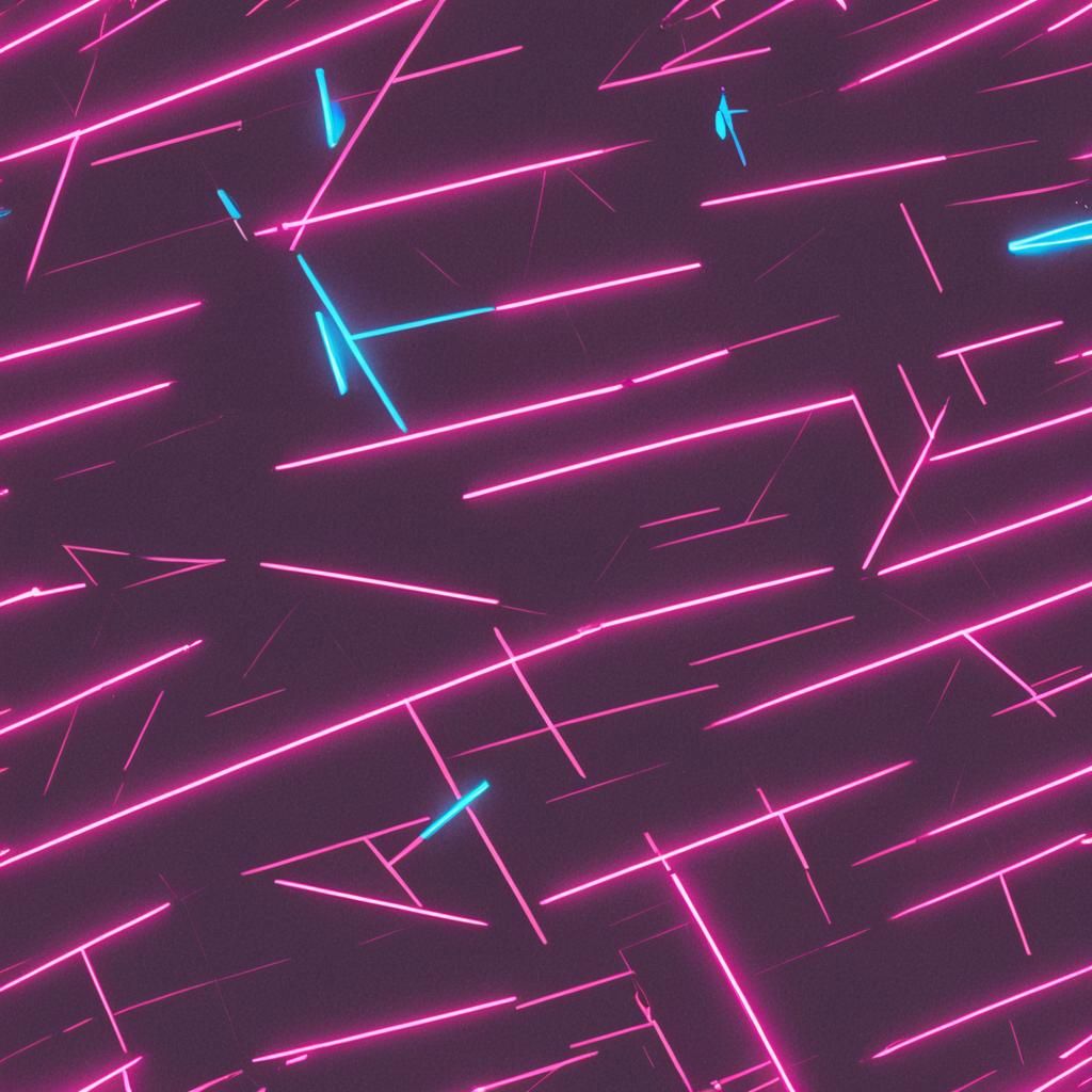 Synthwave Neon Retro Scene