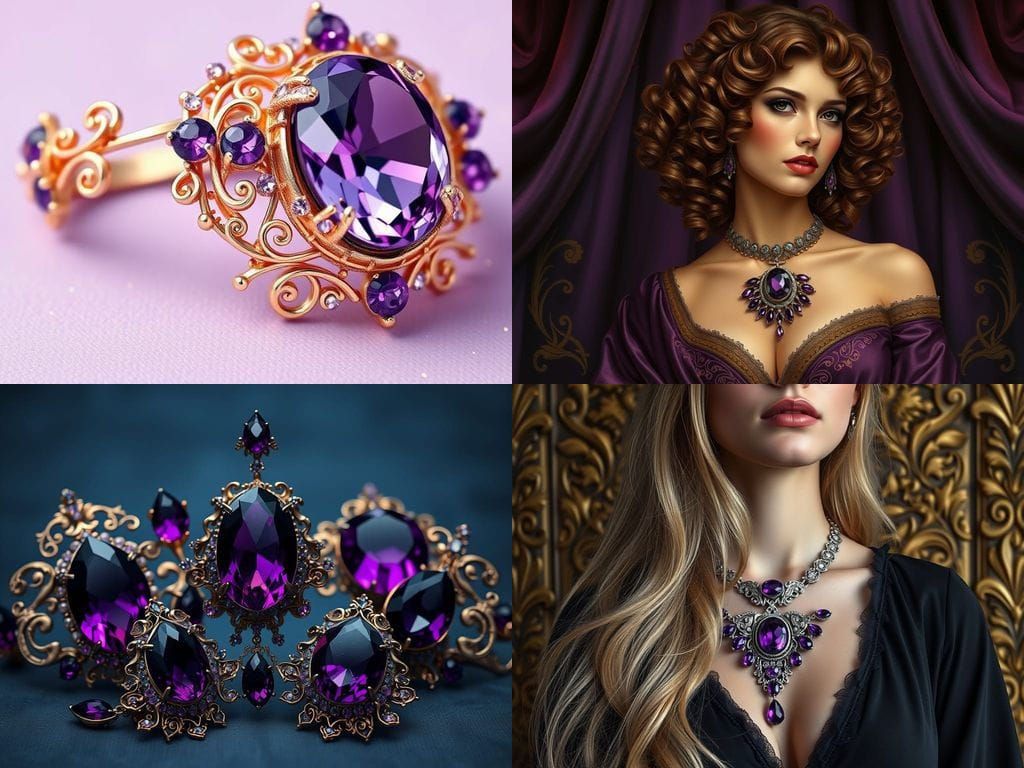 Vibrant Amethyst Jewelry in Luxurious Settings