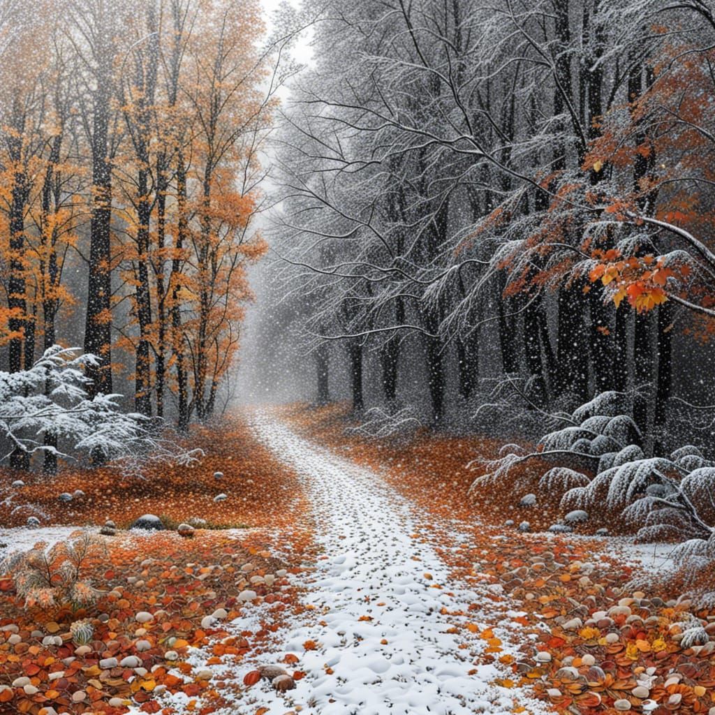 Snowfall in Autumn: A Unique Landscape