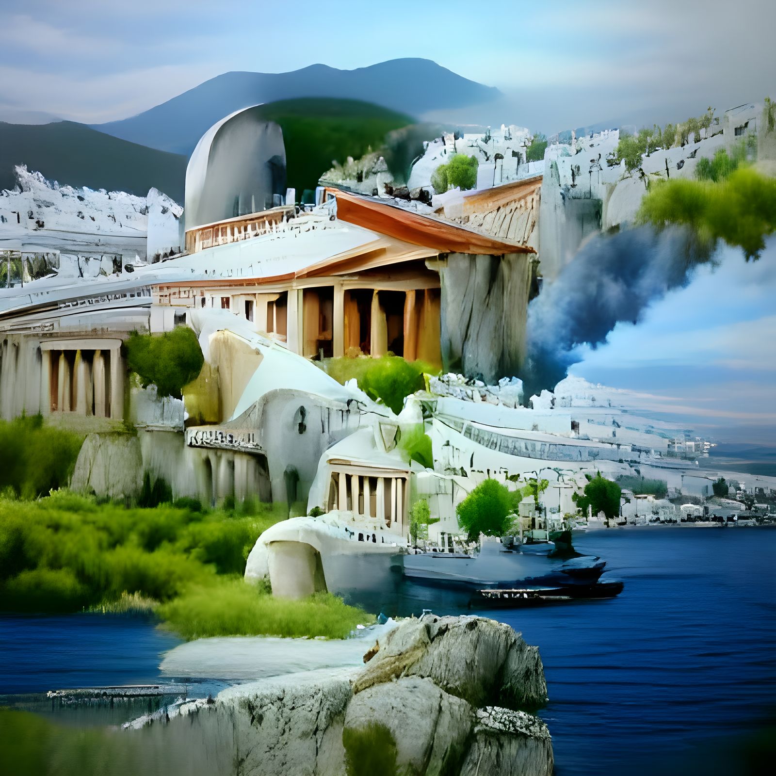 Ancient Greece: A Detailed Matte Painting