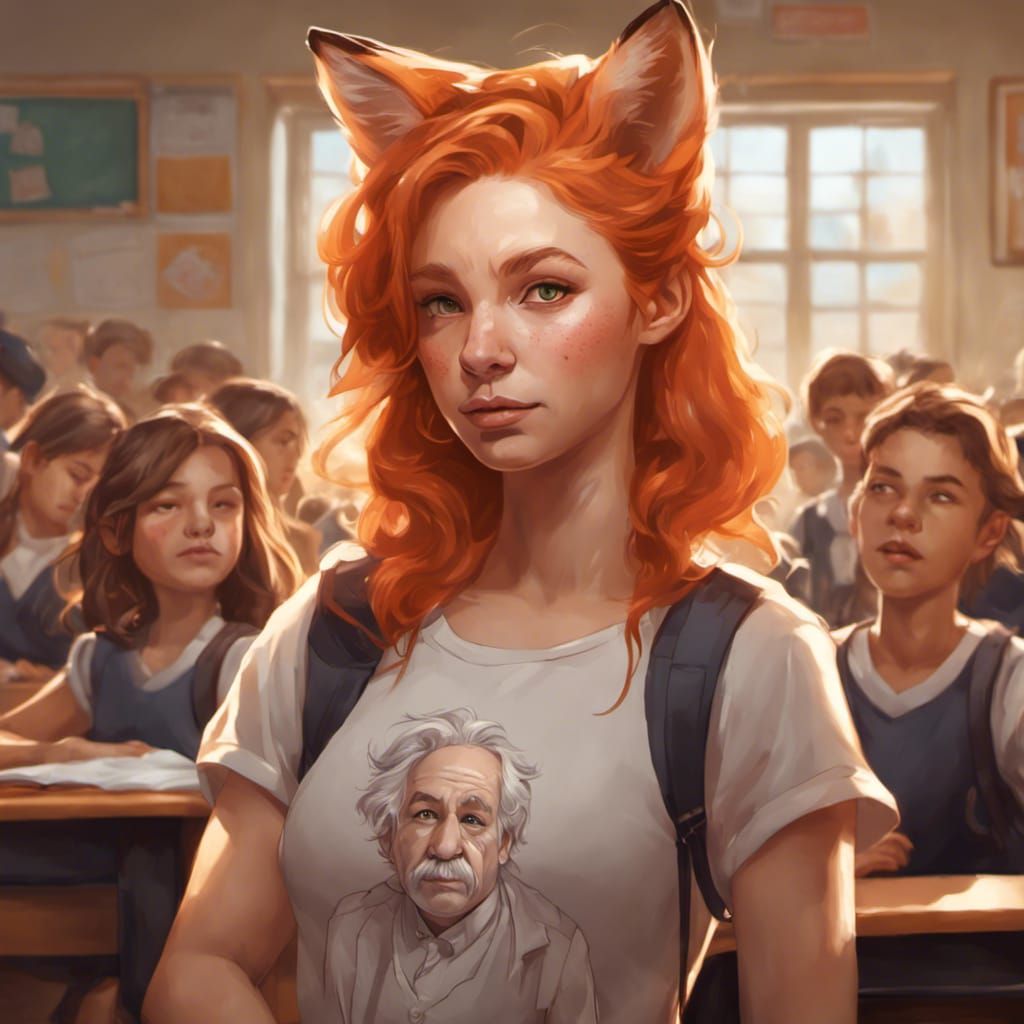 Nerdy Adorable Fox-girl VIXEN (7th grade junior high)