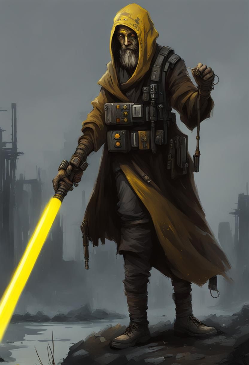 Wandering Jedi in Post-Apocalyptic Wasteland