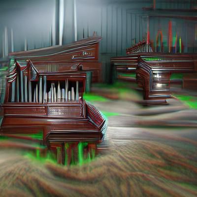 Haunted Church Pews in Hyperrealistic 8K 3D Render