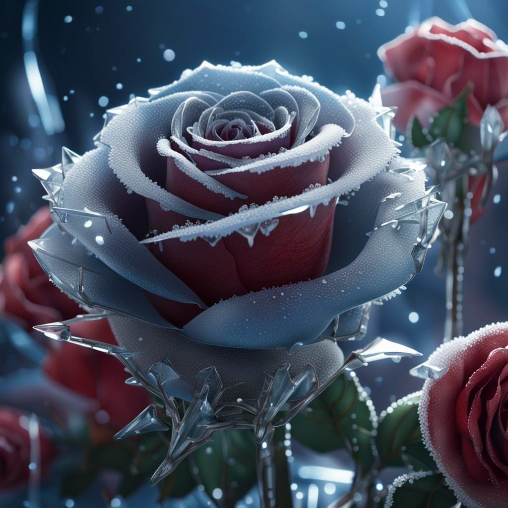 Icy rose